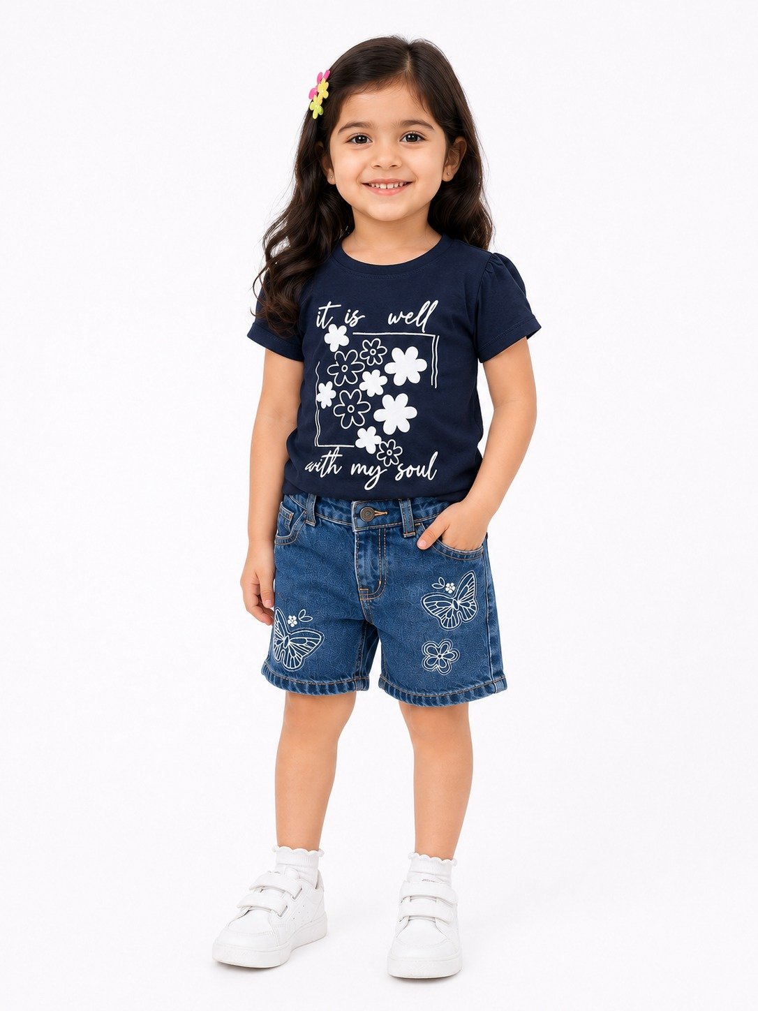 Floral Navy Blue